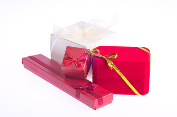 Christmas gifts isolated