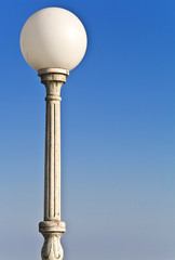 Old traditional luxury street light post