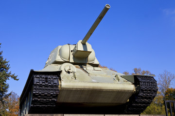 Tank at the Soviet War Memorial in Berlin