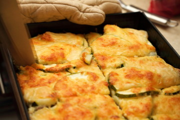 courgette potatoes or potato au gratin