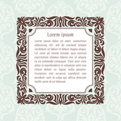 abstract vintage frame