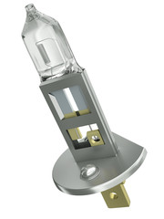 The H1 car light bulb, 3D render