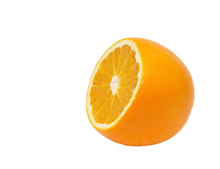 orange on white background