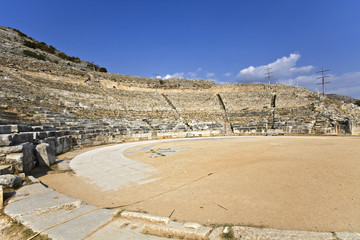 Ancient Filippoi at North Greece. The theater