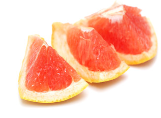 Grapefruit on a white background