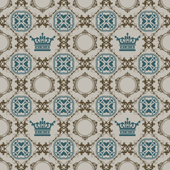 Seamless Vintage. Wallpaper Pattern. Vector for your design