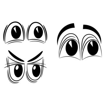 Cartoon eyes. eps10