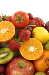Fototapeta na wymiar Wiele rodzajów owoców
