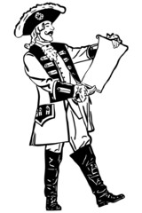 sketch retro an officer reads out an order