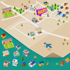 Pre assembled Isometric map