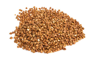 buckwheat on white background