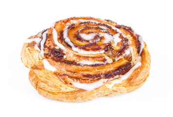 sweet bun isolated on white