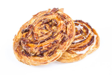 sweet bun isolated on white