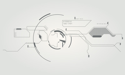 high tech elements interface