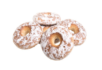 sweet cookies isolated on a white background