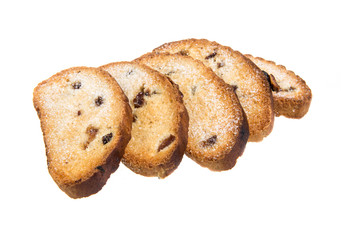cookies on white background