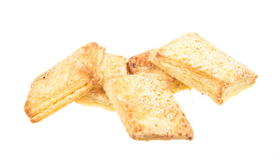 sweet cookies isolated on a white background