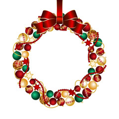 Christmas wreath decoration from Christmas Balls