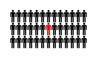 Persona che si distingue dalla massa