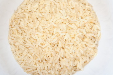 Pile of Brown Rice Isolated