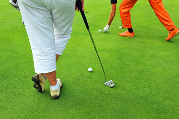 Obraz premium Playing golf