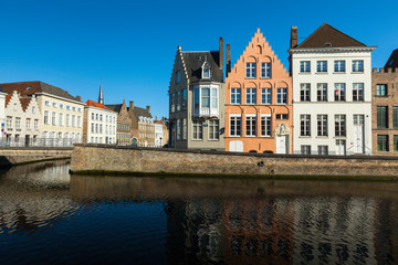 Fototapeta na wymiar Brugia (Brugge) kanał, Belgia
