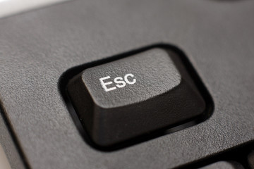 Macro of the Esc key on a keyboard