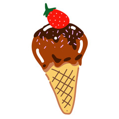 ice cream hand-drawn illustration