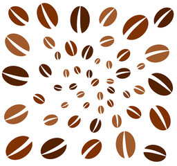 Coffee beans backdrop