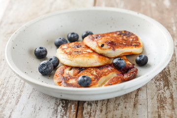 Blueberry pancakes