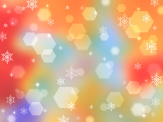 Rainbow abstract background with bokeh highlights