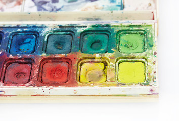 Watercolor in a box
