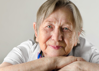 Elderly  woman's portrait
