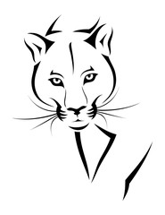 Obraz premium Cougar tattoo