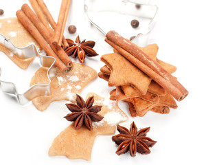 Christmas ginger cookies with spices