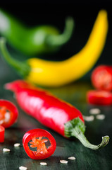 bunte Peperoni