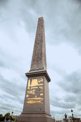 Egyptian Obelisk of Luxor at the Place de la Concorde in Paris