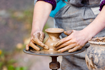 Hands of potter