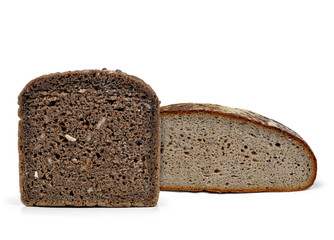 Wheat bread Isolated on white background