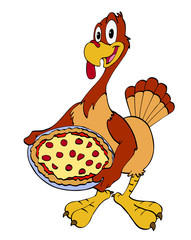 Thanksgiving Turkey With Pizza