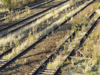 verlassene Eisenbahngleise