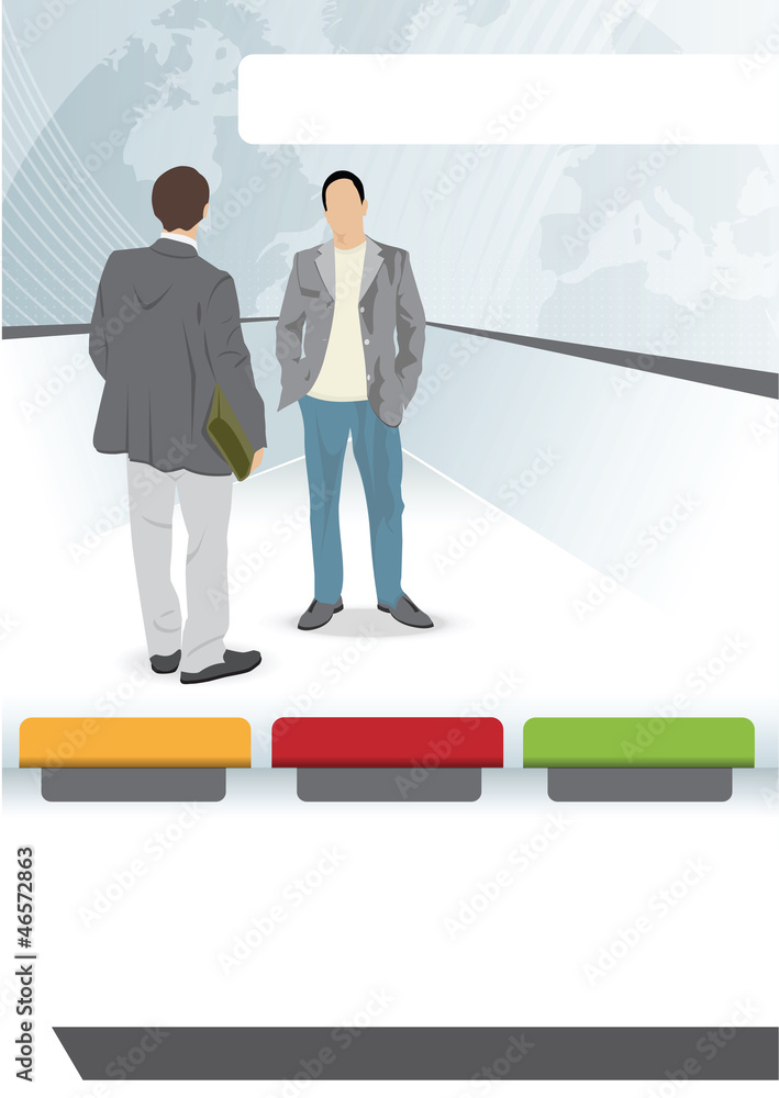 Poster abstract vector business background