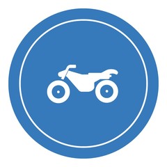 Moto-Cross  dans un panneau