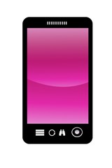 T&eacute;l&eacute;phone portable rose