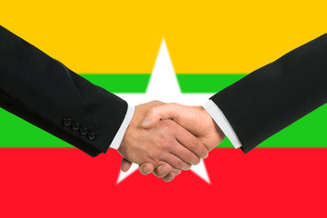 The Myanmar flag