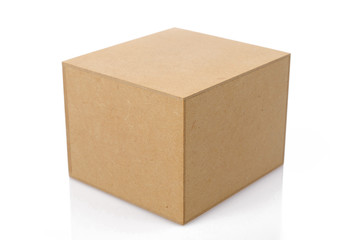 Wood Box with white background