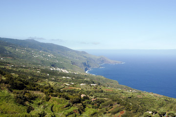 Fototapeta na wymiar Piękna linia brzegowa La Palma