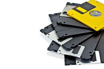 Set of old diskette