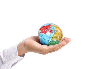 Globe  in  hand