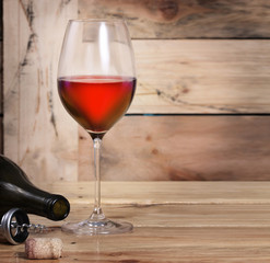 Wine glass and Bottle